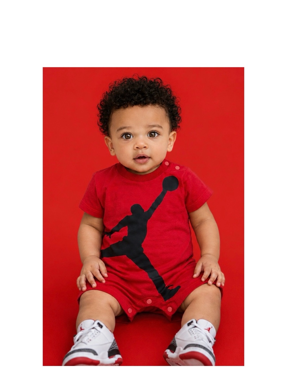 🚩SALE Jordan BABY ROMPER SHORTS SIZE NEWBORN